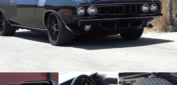 Plymouth Barracuda with SRT Shaker Hood and Hellcat V8